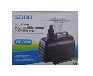 Sobo WP-8000 Aquarium Submersible Pump [ AC 220-240V 50/60Hz 135W H.MAX:5.5M F.MAX:6000L/HR ] - Central Fish Aquarium