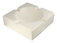 Visol Lokken Ceramic Patio Cigar Ashtray, White