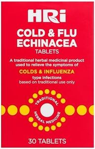 HRI Cold and Flu Echinacea - 30 Tablets. to Relieve The Symptoms of Colds and Flu Type Infections. 338 to 450 mg of Echinacea Purpurea. 1 Pack