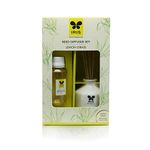 IRIS Reed Diffuser with Ceramic Pot - Lemon Grass - Home Fragrances - Risk-Free - Easy to use - 60 ml