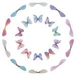 SUNNYCLUE 120Pcs 20 Colors 2 Styles Dragonfly Wing Charms Flying Butterfly Wings Pendants Polyester Fabric Wings Ornament Accessories for DIY Jewelry Crafts Earring Necklace Hair Clip Decoration