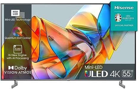 Hisense 55" ULED Mini-LED 4K 2023 55U62KQ, Smart TV VIDAA U6, Dolby Vision, HDR 10+, Game Mode Plus, Alexa Built-in, VIDAA Voice, Tuner DVB-T2/S2 HEVC 10, lativù 4K
