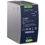 TRENDnet 240W 52V DC, 4.61A AC to DC DIN-Rail Industrial Power Supply, Built-In Power Factor Controller Function, Extreme Operating Temperature Range -25° – 70° C (-13° – 158° F), Silver, TI-S24052