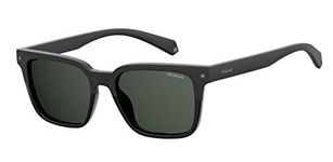 Polaroid unisex adults Pld 6044/s Sunglasses, Black, 52 mm US