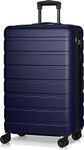 AnyZip Suitcase Hardside PC ABS Lightweight USB Luggage with Wheels TSA Lock Checked-Large 28 Inch Dark Blue