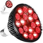 LifePro InfraGlow NIR & Red Light Therapy Lamp - Infrared Red Light Therapy Bulb with 18 LEDs & Clip-On Lamp - at-Home Red Light Therapy for Body