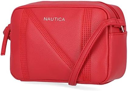 Nautica Women's Nautica Candid Camera Adjustable Crossbody Bag, Bright Red, One Size