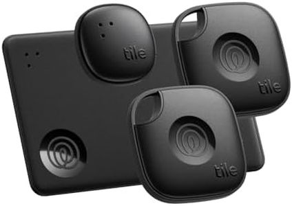 Tile by Life360 Essentials - Bluetooth Trackers & Item Locators for Keys, Wallets, Remotes & More; Easily Find All Your Things. Both iOS and Android Compatible. 4-Pack (Mates/Slim/Sticker)