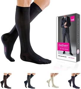 mediven for Men Classic, 15-20 mmHg, Calf High Compression Stockings, Closed Toe