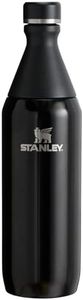 Stanley The All Day Slim Sports Water Bottle 0.6L - Cold For 6 Hours - Iced For 11 Hours - BPA-Free Recycled Stainless Steel - Leakproof - Dishwasher Safe - Black