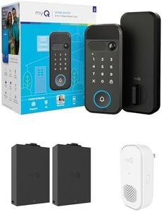 myQ Secure View™ 3-in-1 Smart Lock Deadbolt + myQ Chime + Extra Battery, Keyless Entry Lock, 2K HDR Doorbell Camera, Face, Fingerprint & PIN Access, App Control, Color Night Vision & Two-Way Audio