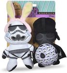 2PC Star Wars: Easter 6" Stormtrooper & Darth Vader Squeaker Pet Toys |Set of Two Star Wars Plush Squeaker Easter | Pair Star Wars Toys for Dogs Easter Stuffed Darth Vader & Stormtrooper