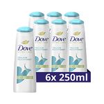 Dove Nutritive Solutions 2in1 shampoo & conditioner for normal to dry hair Daily moisture shampoo and conditioner, 6-pack (6 x 250 ml)