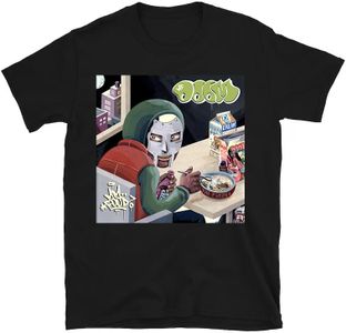MF Doom shirt Mens Womens shirts Cool Round neck short-sleeve Shirt Black XL