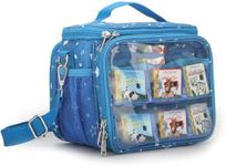 Carrying Case Compatible with Little Tikes Story Dream Machine Books Starter Set,Portable Storage Bag with Handle and Shoulder Strap for Storytime,Little Golden Book,Little Puppy Character (Blue)