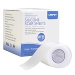LerFot Silicone Scar Sheets (1.6" x 60"Roll), Soft Silicone Scar Tape for Scars Removal, Reusable Easy-Tear Silicone Tape Painless Scar Removal for Surgery, C-section, Burn, Acne, Keloid, Thyroid (Clear Scar Tape)