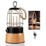 Vintage LED Lantern Rechargeable Tent Light Decorative Hanging Lantern Dimmable Warm Light for Porch Bedroom Table Patio Lawn Camping