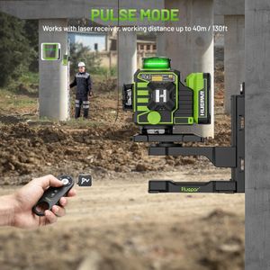 Huepar 4D Laser Level – Green Beam, 360° Self-Leveling Tool