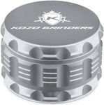 Kozo 3 Inch Grinder Mills, Aluminum (Silver)
