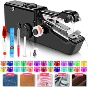 User-Friendly Cordless Handheld Sewing Machine for Beginners, Mini Sewing Machine with Accessories Kit, Portable Sewing Machine for A Variety of Fabrics, Clothes Repair Easy A Must-Have for Home DIY