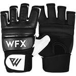 WFX Punch Bag Boxing Gloves Karate Mitts MMA Body Combat Taekwondo Training Martial Art Fighting Grappling Muay Thai (S, Black)