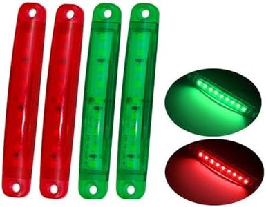 4PCS New Boat Navigation Lights Waterproof Marine Utility Led Strip Lights, Versatile Use for Boats, Kayaks, Marine Fishing