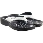 Aerosoft Women's Silver Flip-Flops - 36 EU