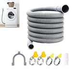 Washing Machine Hose Extension Thickened Universal Washing Machine Dishwasher Drain Waste Hose Extension Kit Home Laundry Room Bathroom Washing Machine Drain Hose Waste Pipe Hoop(size:4m)