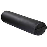 TecTake Pillow knee roll round bolster cushion for massage table tube foam (Black)