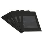 PATIKIL Full Face Window Envelopes 10 Pack A4 Clear Single Sided for Mailing Statement Photos Catalogs, Black