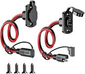 Kewig SAE Quick Connector Harness, SAE Adapter Male Plug to Female Socket Cable, 1FT 12AWG SAE Extension Cord [ 2 Pack ]