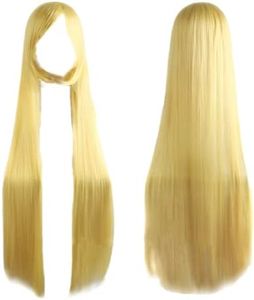 ZNZXYCOS Adult Anime Movie Cosplay Accessories Yellow Wig Orange Wig Black Wig Halloween Cosplay Accessory (Minako Aino)