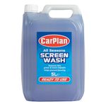 CarPlan All Seasons Ready Mixed Screen Wash, Removes Dirt, Grime, Prevents Freezing, 5 Litres