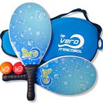 Frescobol Fiberglass Beach Paddle Ball Set, Official frescobol Ball, Beach Tote Bag