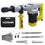 iBELL VORMIR DH10-78 Demolition Hammer – 6Kg, 1150W Copper Armature Motor, 17mm HEX Chuck, 10J Impact Energy, 4100 BPM – Heavy Duty Concrete & Masonry Breaker – 1 Year Warranty