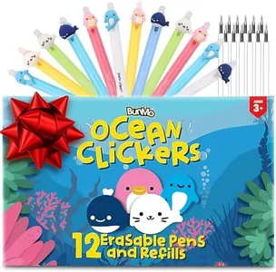 BUNMO Erasable Cute Pens | 12 Fun Kawaii Pens & 12 Ink Refills | Christmas gifts for 6 7 8 9 10 year old girl gifts | Sister Gifts | Stocking Stuffers for Girls & Boys