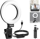NEEWER BASICS 5" Ring Light for Video Conference Lighting, Clip on Light Kit with Desk Tripod Stand for Monitor Laptop Computer Zoom Call Live Streaming Remote Working Learning Video Recording, BR60