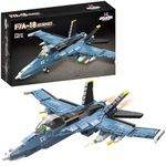 APOSTROPHE Games F/A-18 Hornet Fighter Jet Building Block Set - 772 Pcs - Air Force Jet Building Block Plane Toy for Kids Older Than 10 and Adults – Compatible with All Building Bricks