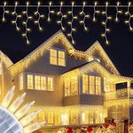 BEEWIN 200 Christmas Icicle Lights,