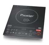 Prestige PIC 6.1 V3 PIC 2200 Watts Induction Cooktop |High Voltage Surge Protection| Automatic Whistle Counter | Feather Touch Buttons | Keep Warm Function |Dual Heat Sensor| Black