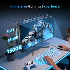 KTC 34" Curved Gaming Monitor – UltraWide LED Display