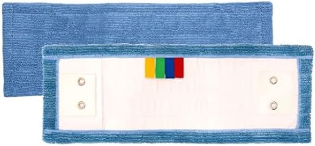Frange microfibre classique languettes et poches épaisse bleue 40 cm