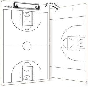 Scribbledo Dry Erase Basketball Clipboard for Coaches 15"x9" Whiteboard Basketball Coaching Board Equipment Basketball White Board for Coaches Accessories Basketball Coach Clipboard