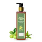 Khadi Traditional Premium Amla Bhringraj Shampoo for Controlling Dandruff & Hairfall, Sulphate and Paraben Free Shampoo, Natural Cleanser for Frizzy Hair