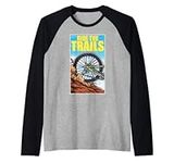 Bike Trail Riding Ride The Trails Bike Tire Dirt Dust Raglan Baseball Tee