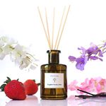 PRISTINE English Country Inn/Inspired by Ritz Carlton Reed Diffuser for Home | Fresh Blend of Strawberry, Vanilla, Musk Reed Diffuser Set, Oil & Reed Diffuser Sticks | Home & Office Decor | Fragrance