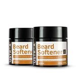 USTRAA Beard Softener Woody - 2 x 100g - Softens and nourishes your beard without Sulphates or Parabens, Long lasting moisturization and shine for a nourished, itch-free beard (Set of 2)