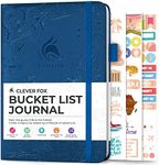 Clever Fox Bucket List Journal – Inspirational Book for Memories & Adventures – Motivational Bucket List Notebook for Couples, A5 (Mystic Blue)