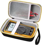 Comecase Hard Case for Fluke 117/115/116/101 Electricians True RMS Digital Multimeter, Protective Carrying Storage Bag with Accessories Mesh Pocket