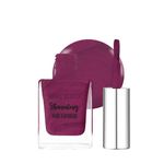 Swiss Beauty Stunning Nail Lacquer | Chip Resistant, Quick drying nail paint | Highly Pigmented with high shine Nail polish | Shade - Glitter Plum, 10gm